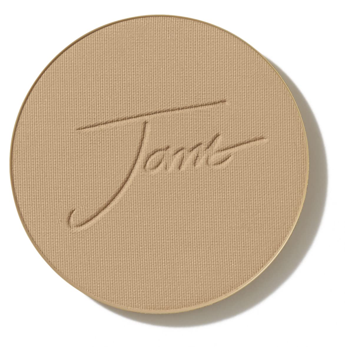 Jane Iredale PurePressed Base Latte refill compact open, portable mineral makeup.