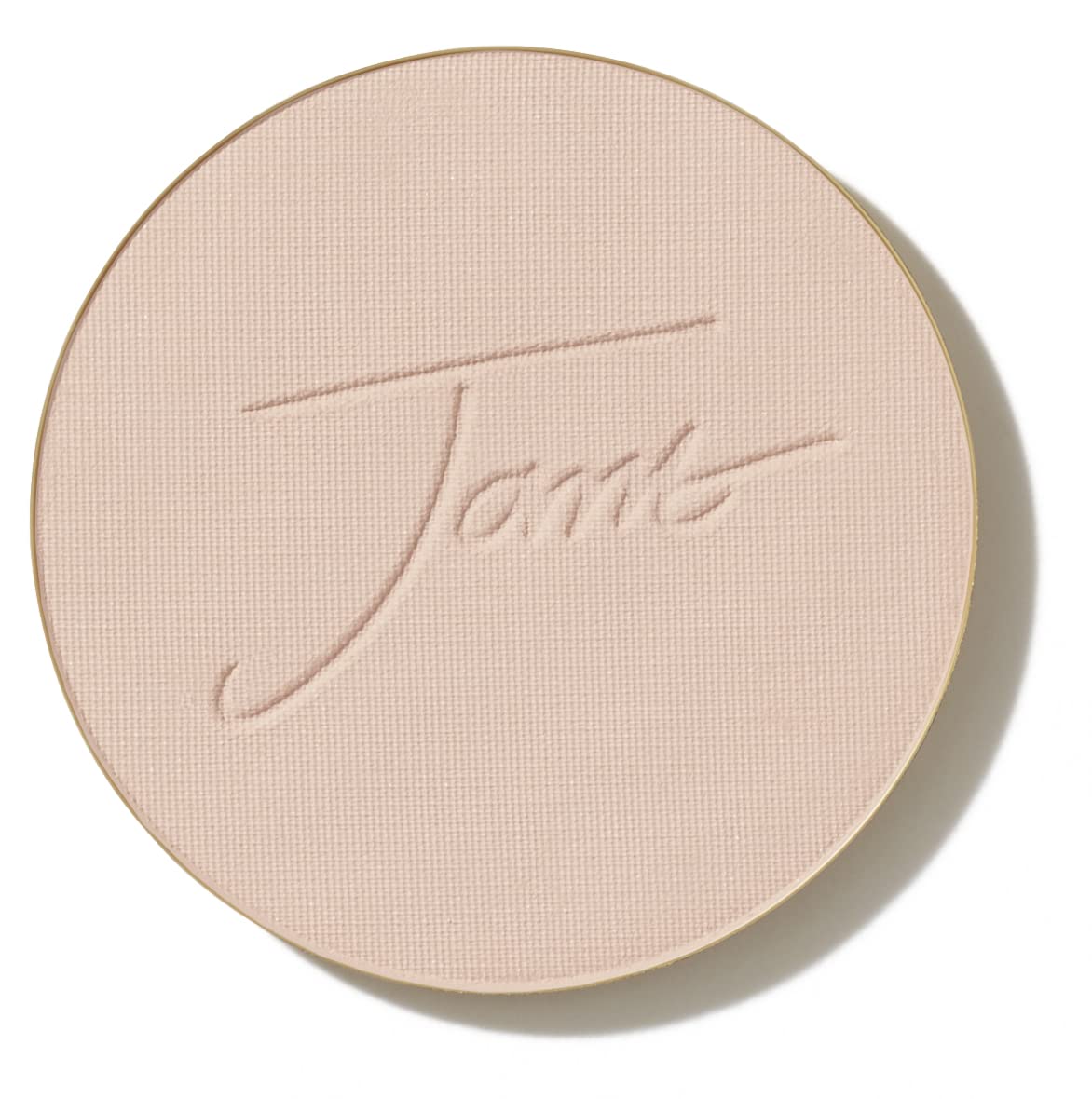 Jane Iredale PurePressed Base refill Light Beige in a refillable compact for on-the-go coverage.
