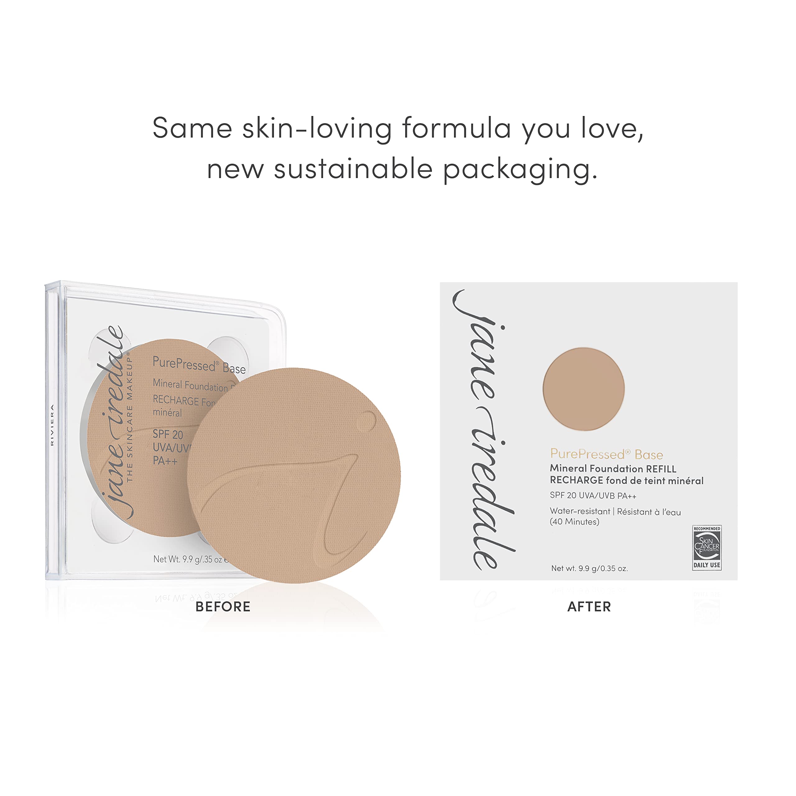 Jane Iredale PurePressed Base Riviera antioxidant formula with pine bark and pomegranate extracts