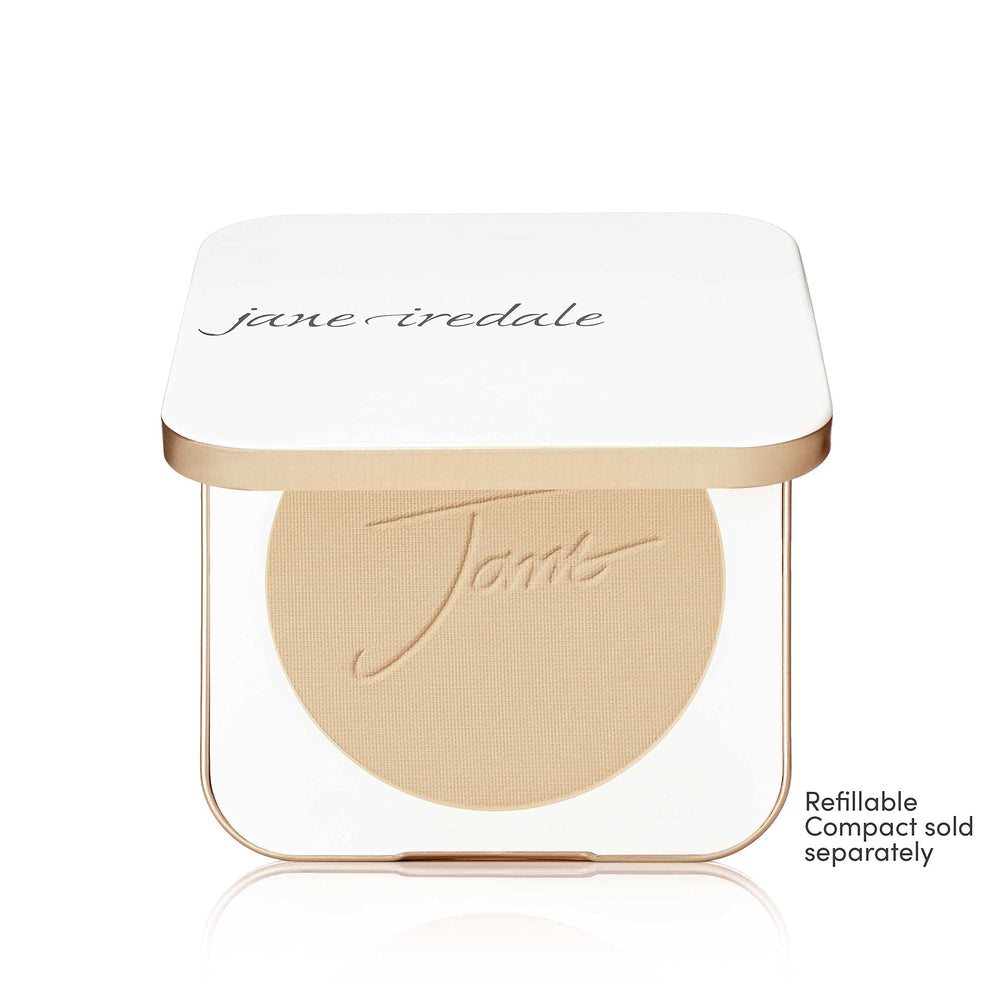 Compact demo of SPF coverage in Jane Iredale PurePressed Base