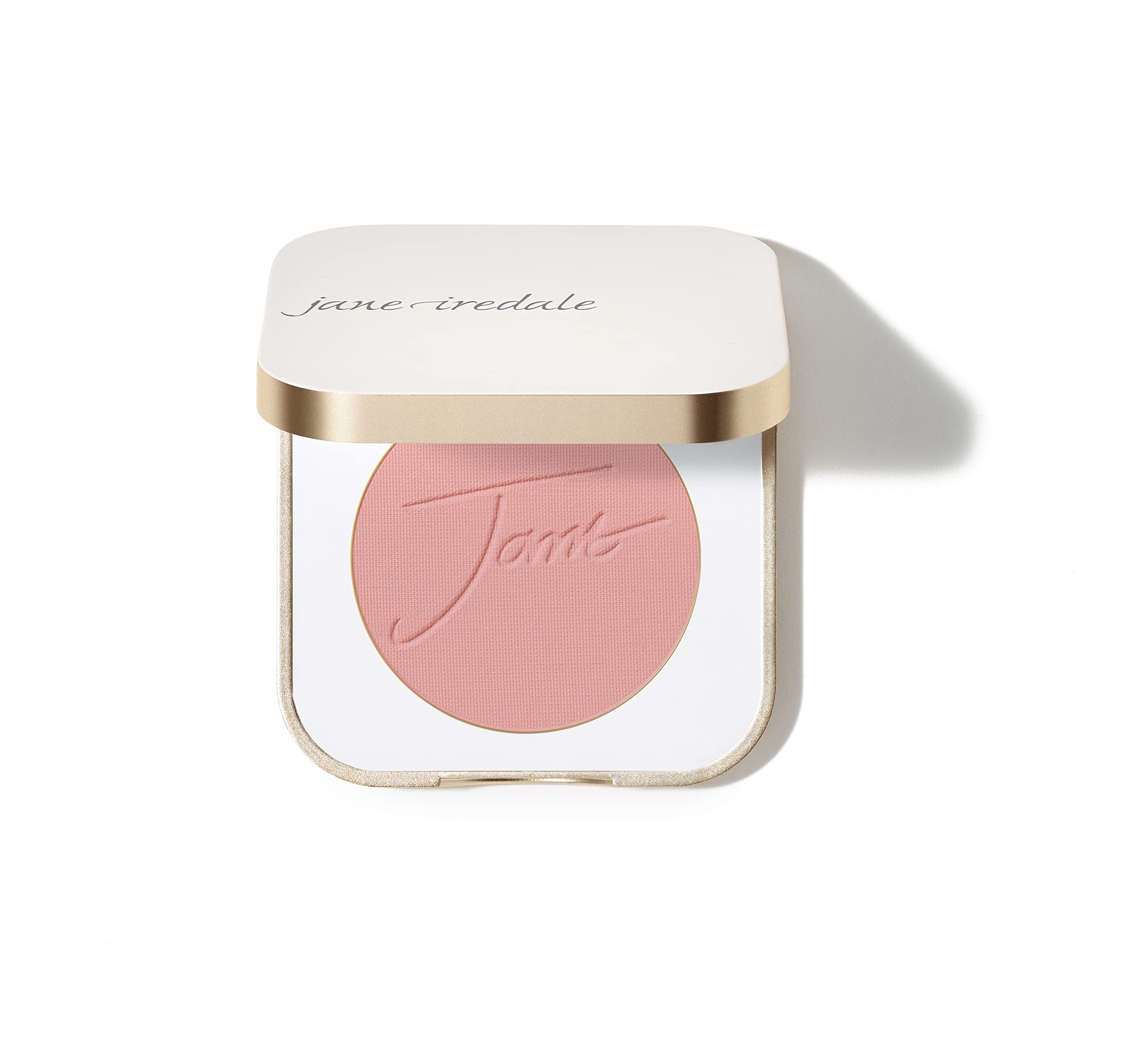 Jane Iredale PurePressed Blush compact closeup with a weightless glow