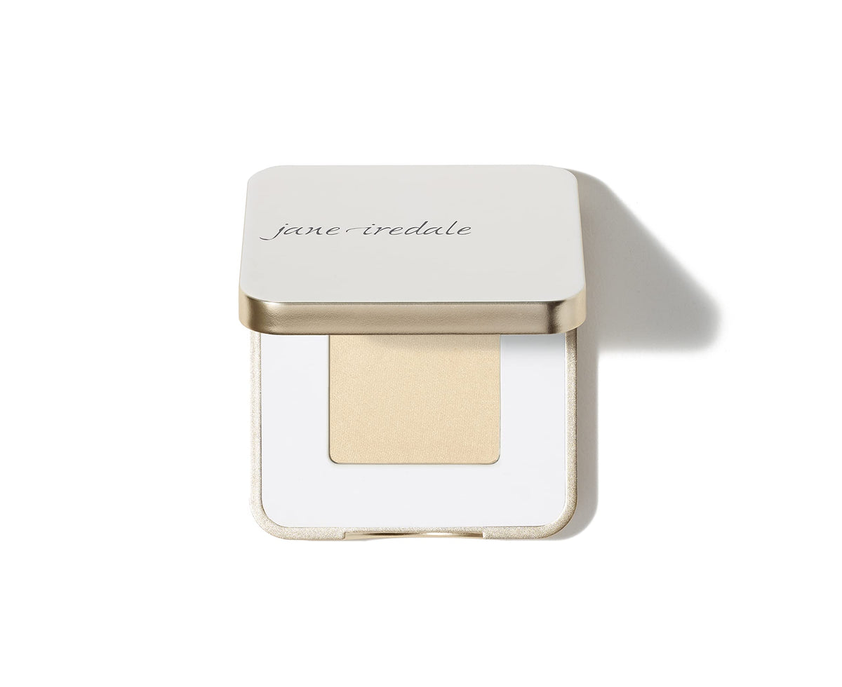jane iredale PurePressed Eye Shadow Oyster compact open shows versatile neutral shade for easy daily use