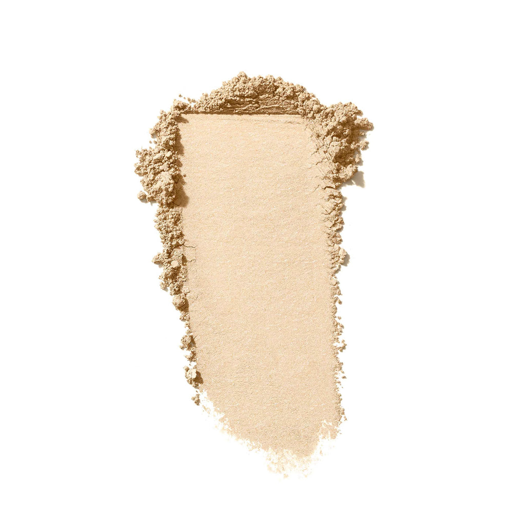 jane iredale PurePressed Eye Shadow Oyster swatches on skin for rich color without creasing