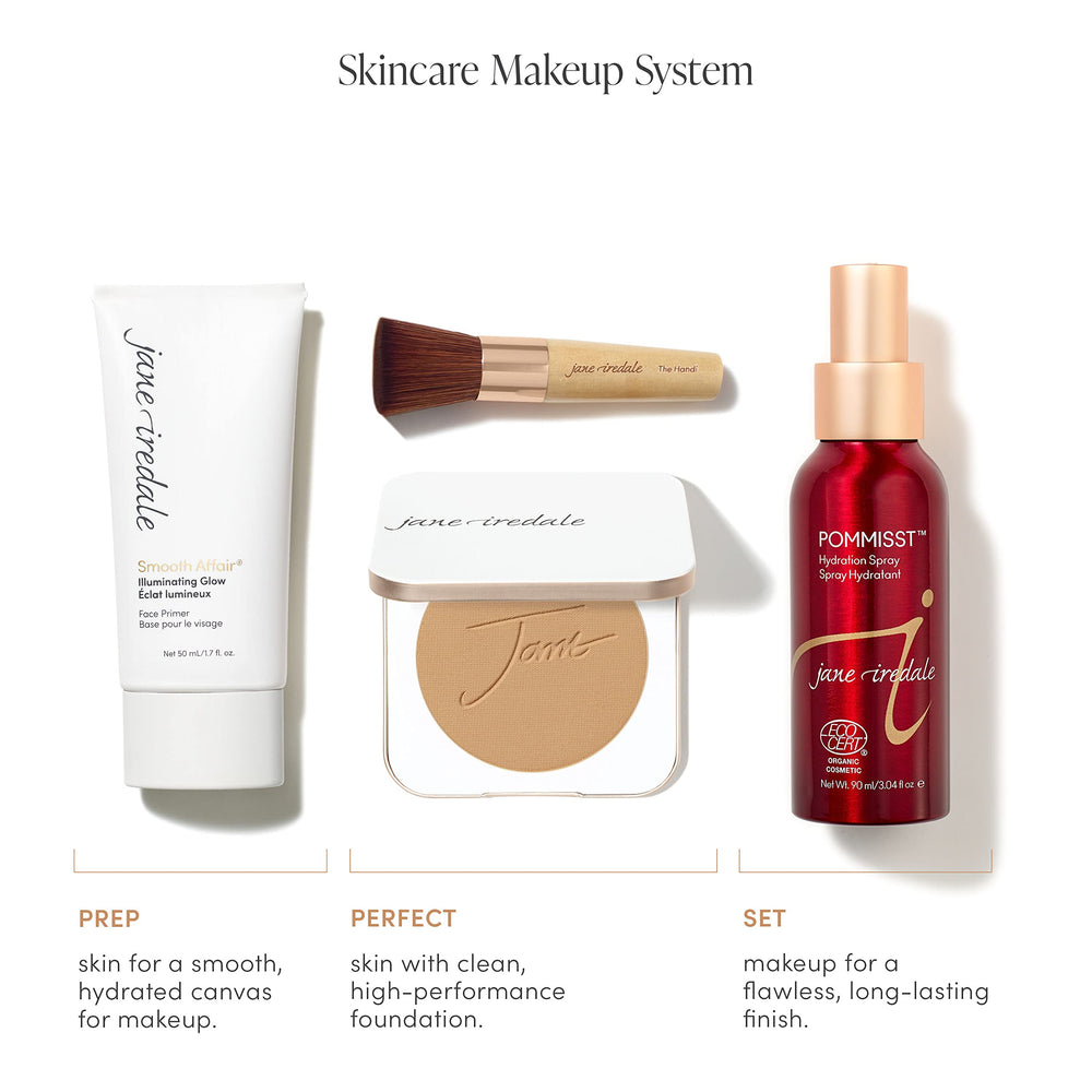 Jane Iredale Smooth Affair standalone glow on clean skin