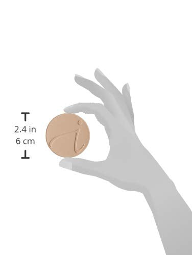 Jane Iredale SPF 20 badge on makeup surface signals broad-spectrum protection.