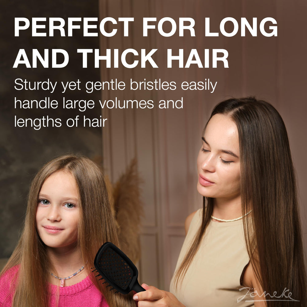 Janeke Superbrush ideal for curly hair use with even tension and detangling ease