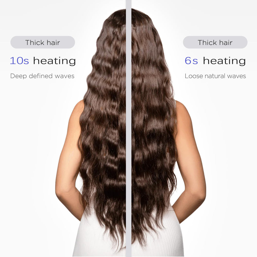 Janelove 4-in-1 hair-waver mermaid-wave image offers voluminous definition.