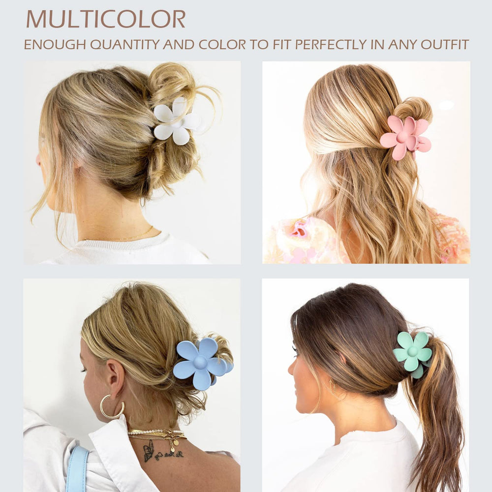 JANFUN hair claw clip green offers versatile grip for thick or thin hair