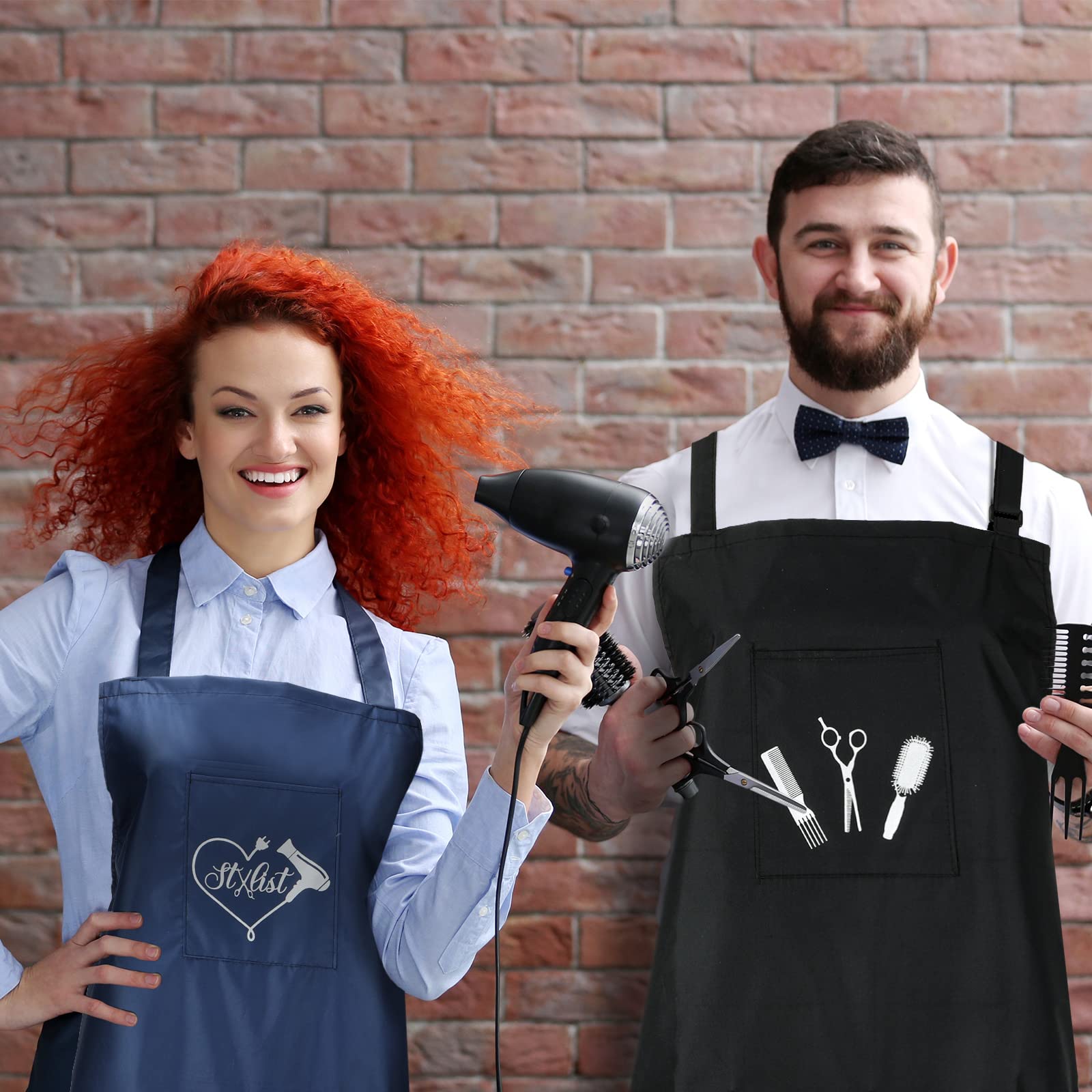 Janmercy four-pocket design keeps tools within reach during styling sessions