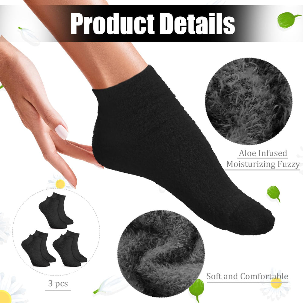 Janmercy Aloe Socks fluffy warm texture for soft feet