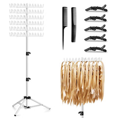 JANMPASK braiding-rack-144-pegs keeps extensions organized for faster braiding sessions