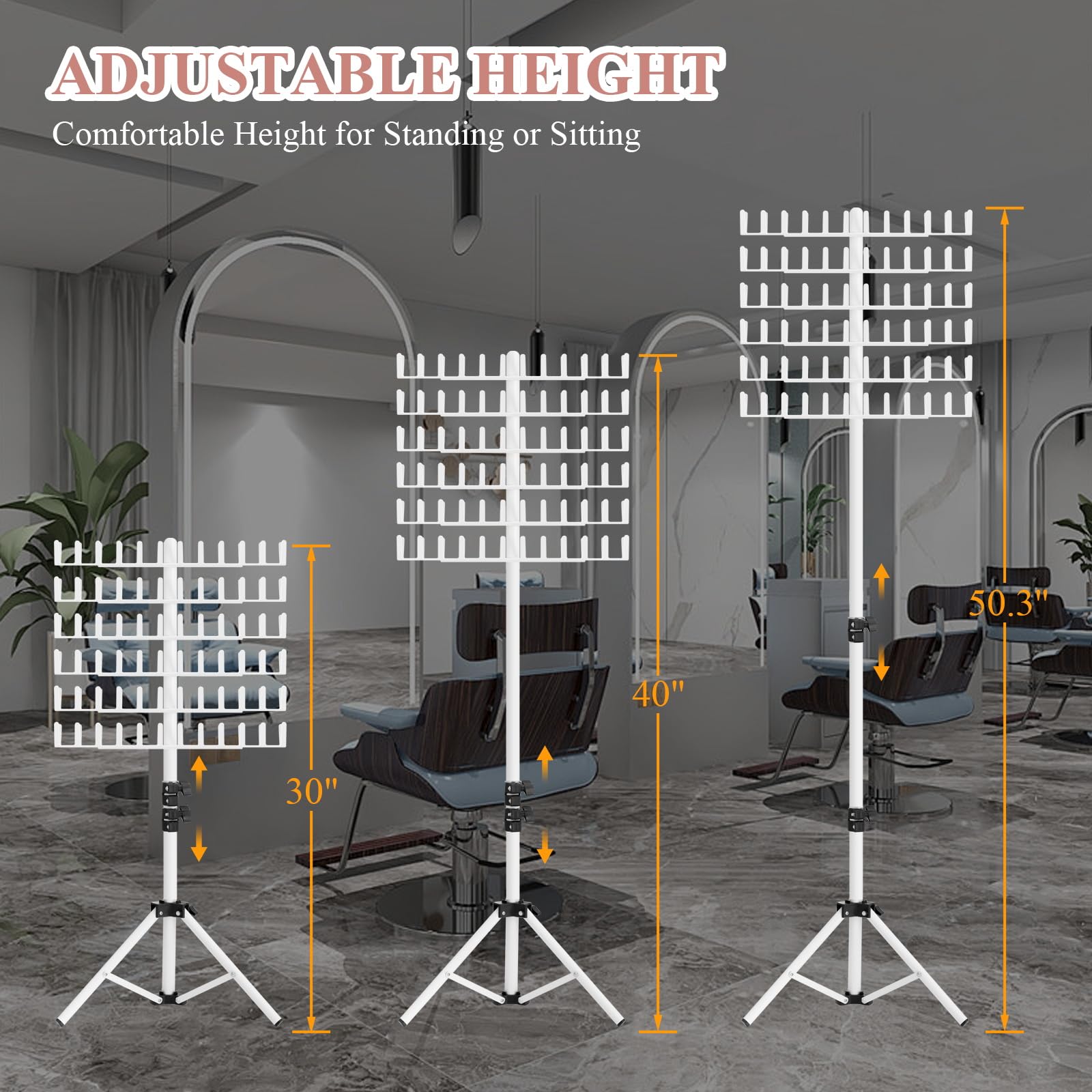 JANMPASK braiding-rack-collapsible-base provides stable setup and easy storage after use