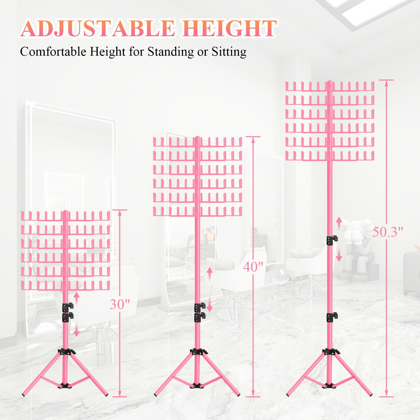 JANMPASK braiding rack collapsible triangle base ensures stable setup for precise braids