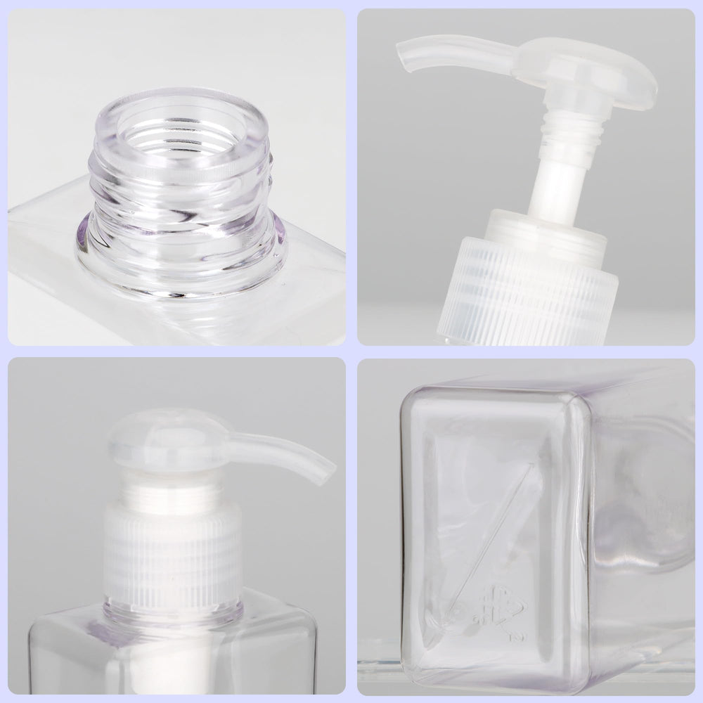 Jansburg pump bottle closeup leakproof and sturdy PETG construction