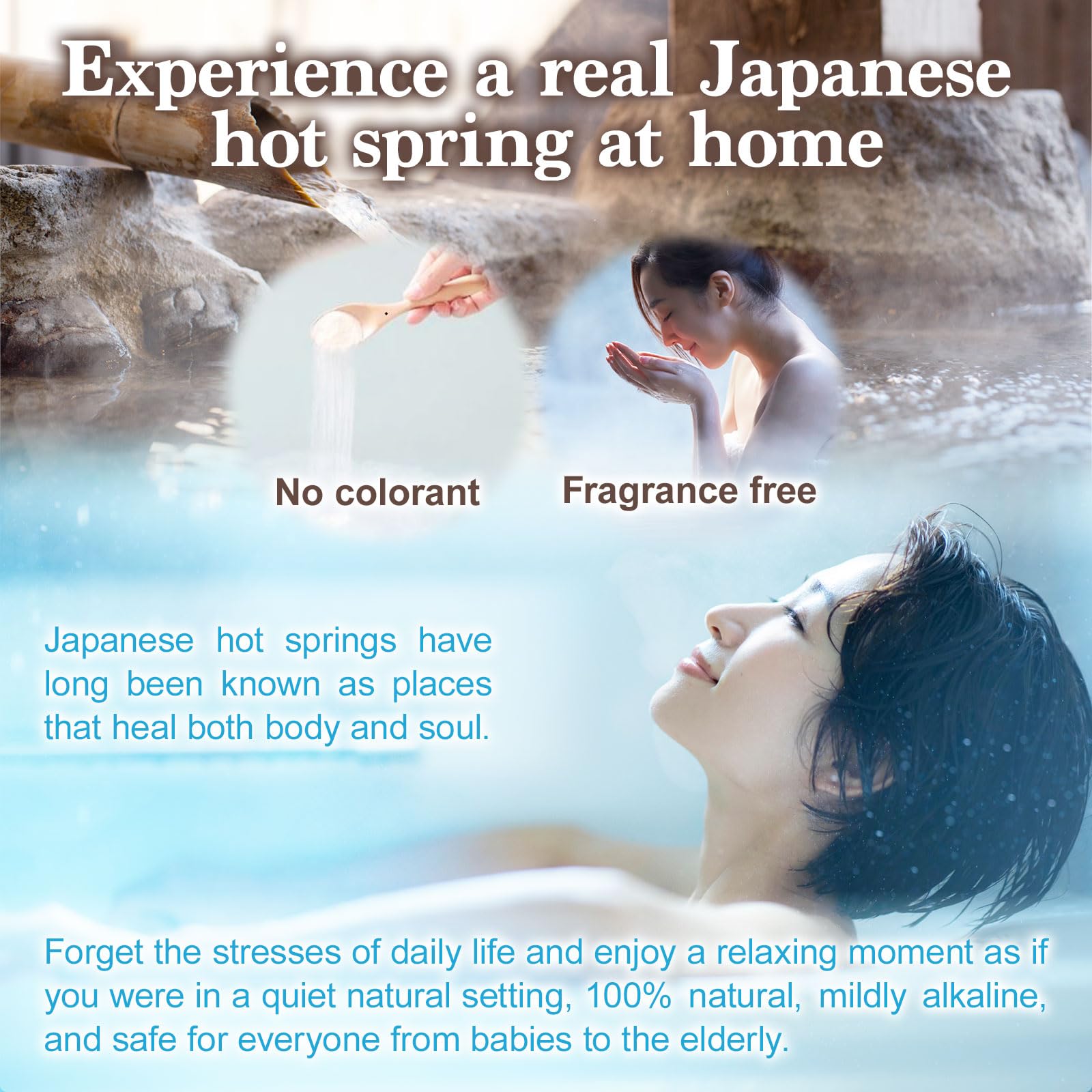 JAPAN NINJA Yunohana being added to water demonstrates an authentic warm bath ritual
