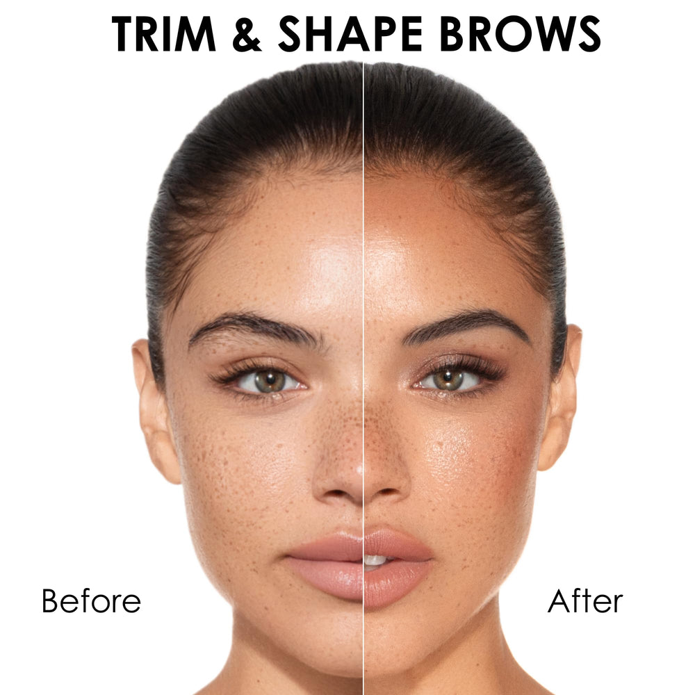 JAPONESQUE brow-trim-sculpted-shape enables accurate trimming for a polished look.