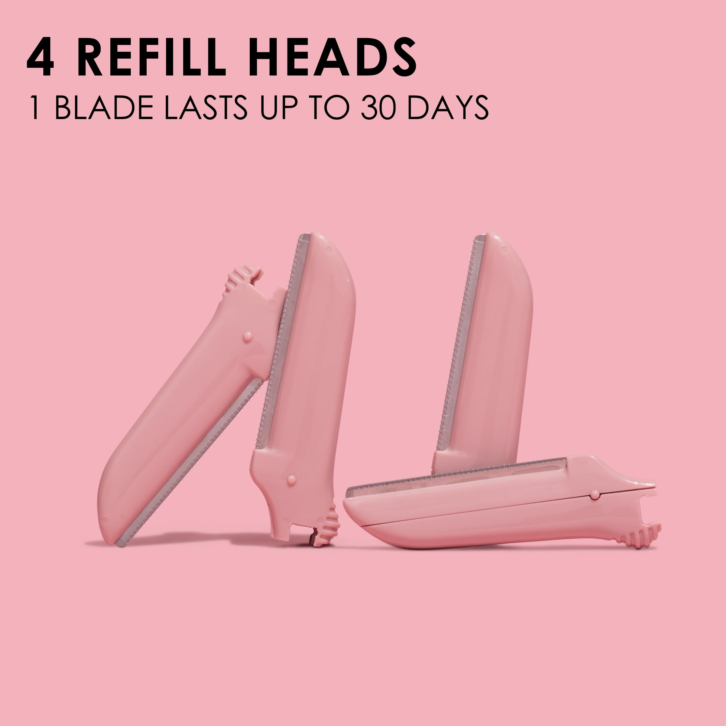 JAPONESQUE eco-friendly replacement blades ready-to-use with full-size dermaplaner razors.