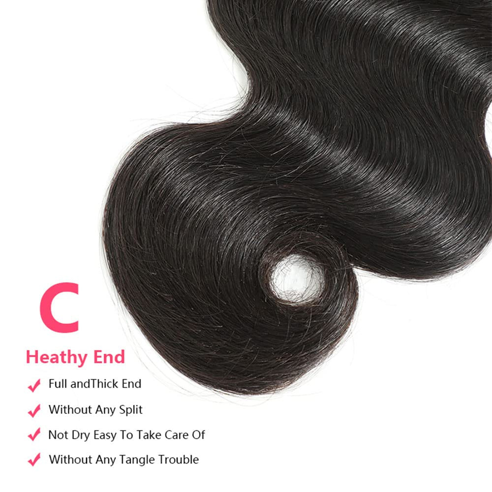 Jarama body wave Remy natural black 1B for versatile dye and styling options.