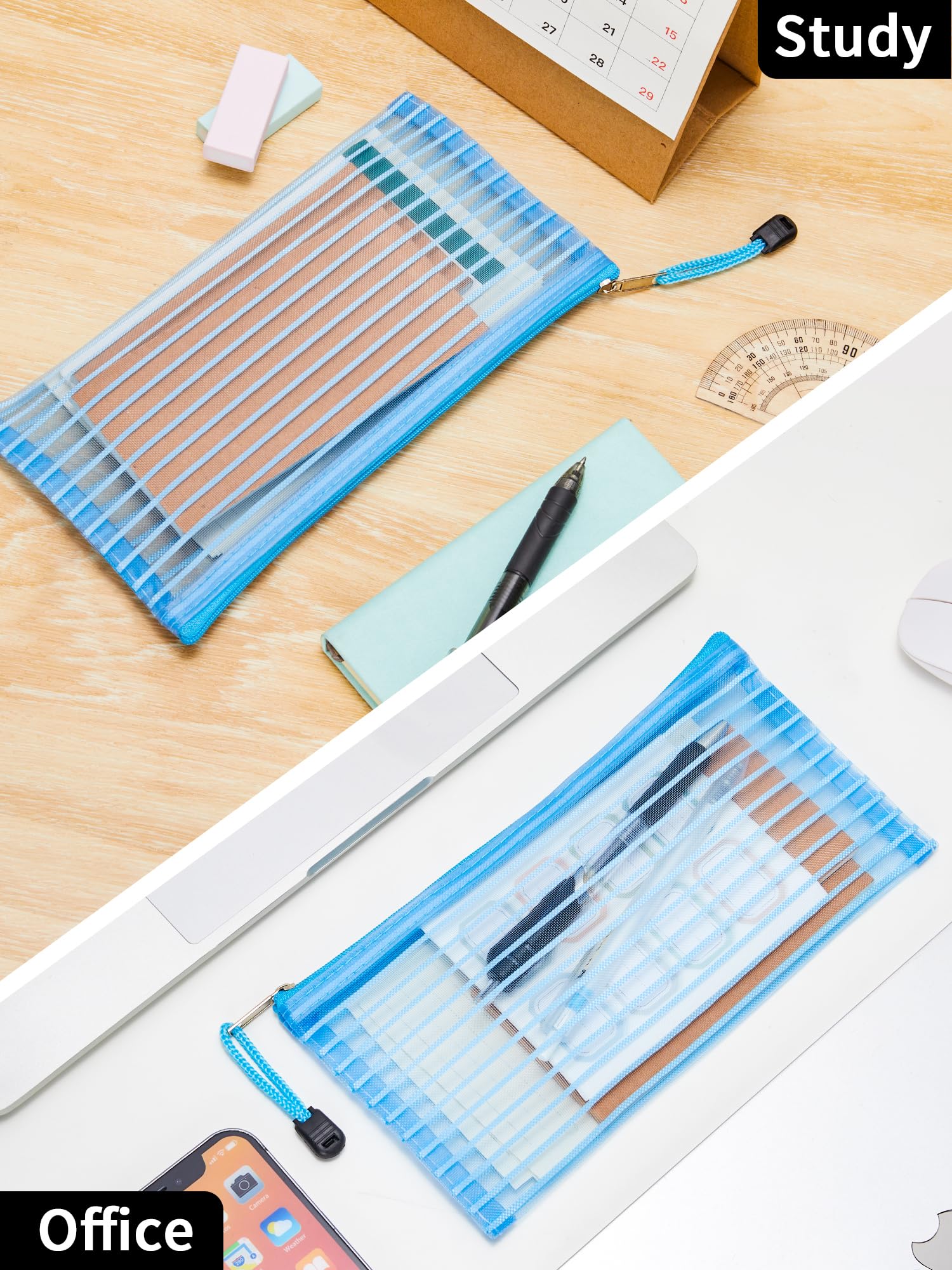 JARLINK durable nylon mesh protects contents while keeping items visible.
