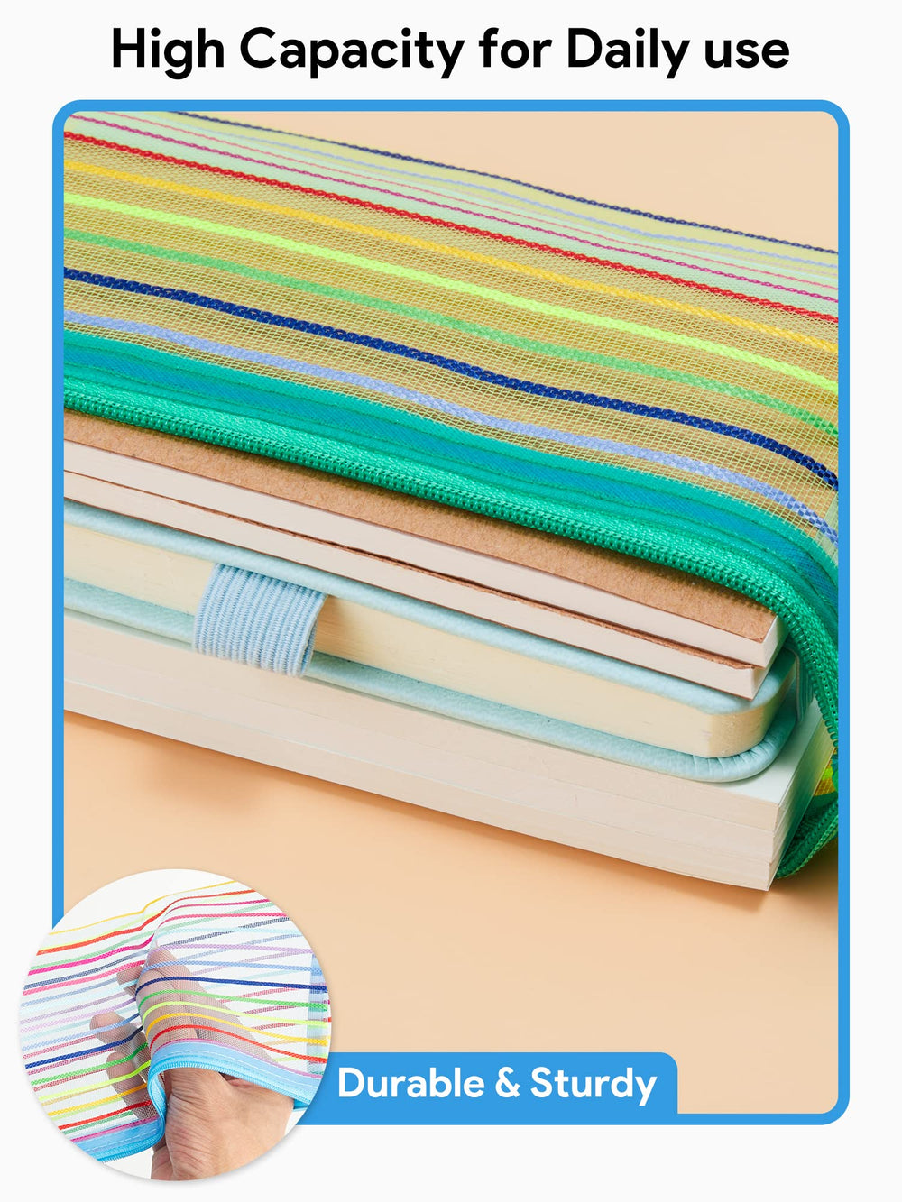 Jarlink versatile pouches fit pencils, cables, makeup, and travel essentials.