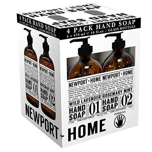 JAROFUREL Newport Home Hand Soap with wild lavender, calming aroma for gentle cleansing.