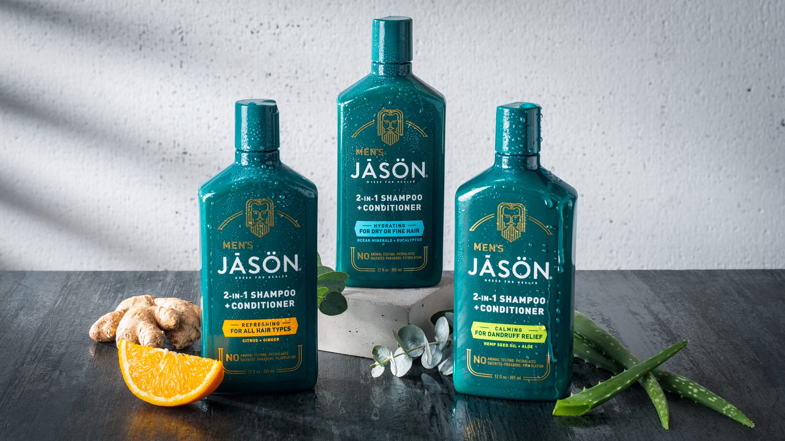 Jason Cruelty-free label closeup—ethically produced grooming option.