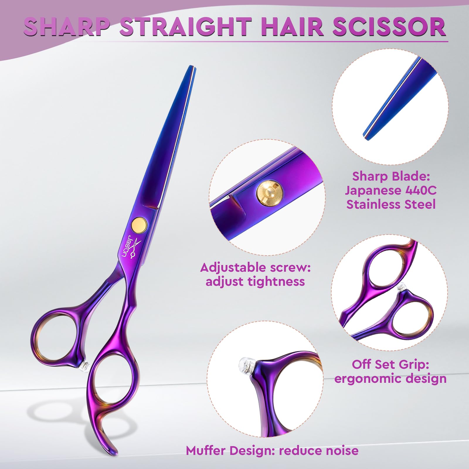JASON Hair Scissors Pro cleaning cloth for maintenance and rust prevention