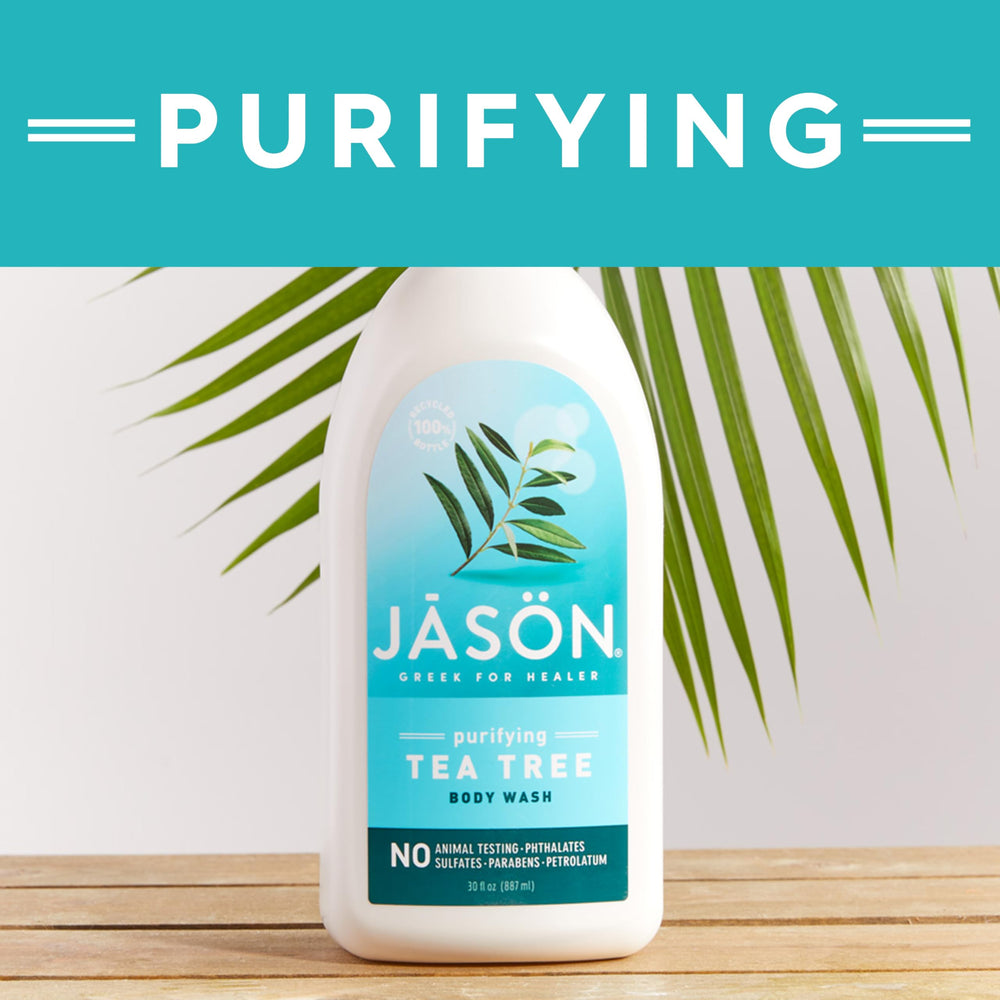 JASON Tea Tree Purifying Body Wash after gym for a clean, refreshed feel.