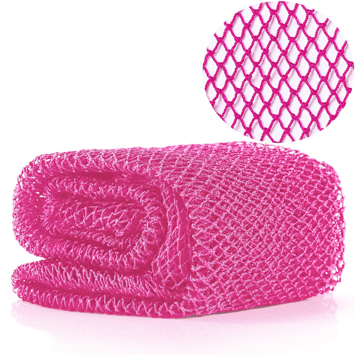 JASSINS African Net Sponge for full-body exfoliation and cleansing.