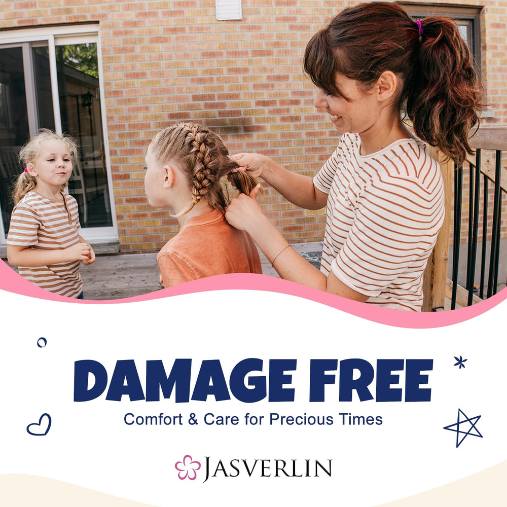 JASVERLIN hair elastics suit all hair types for ponytails, updos, and braids