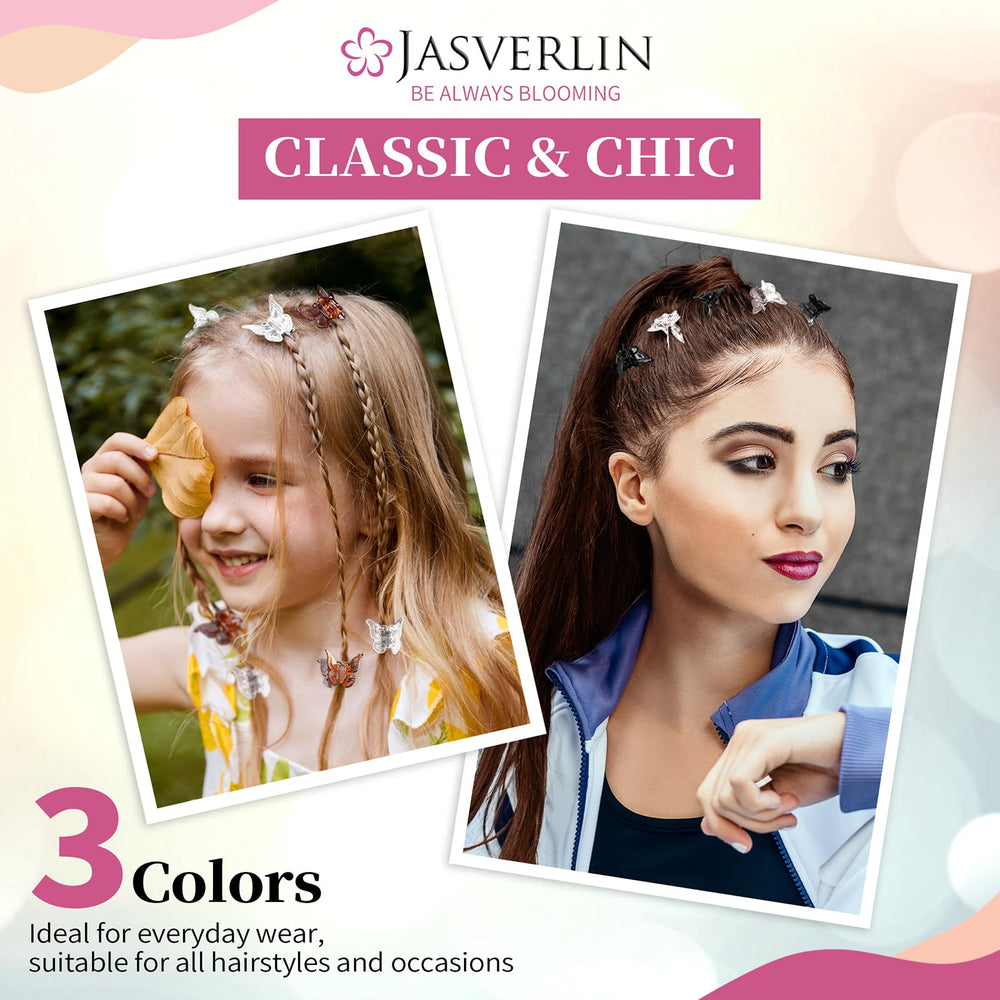 JASVERLIN clip securing bangs for a neat retro-inspired fringe.