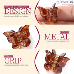 Closeup of JASVERLIN clip's metal springs demonstrates durability.