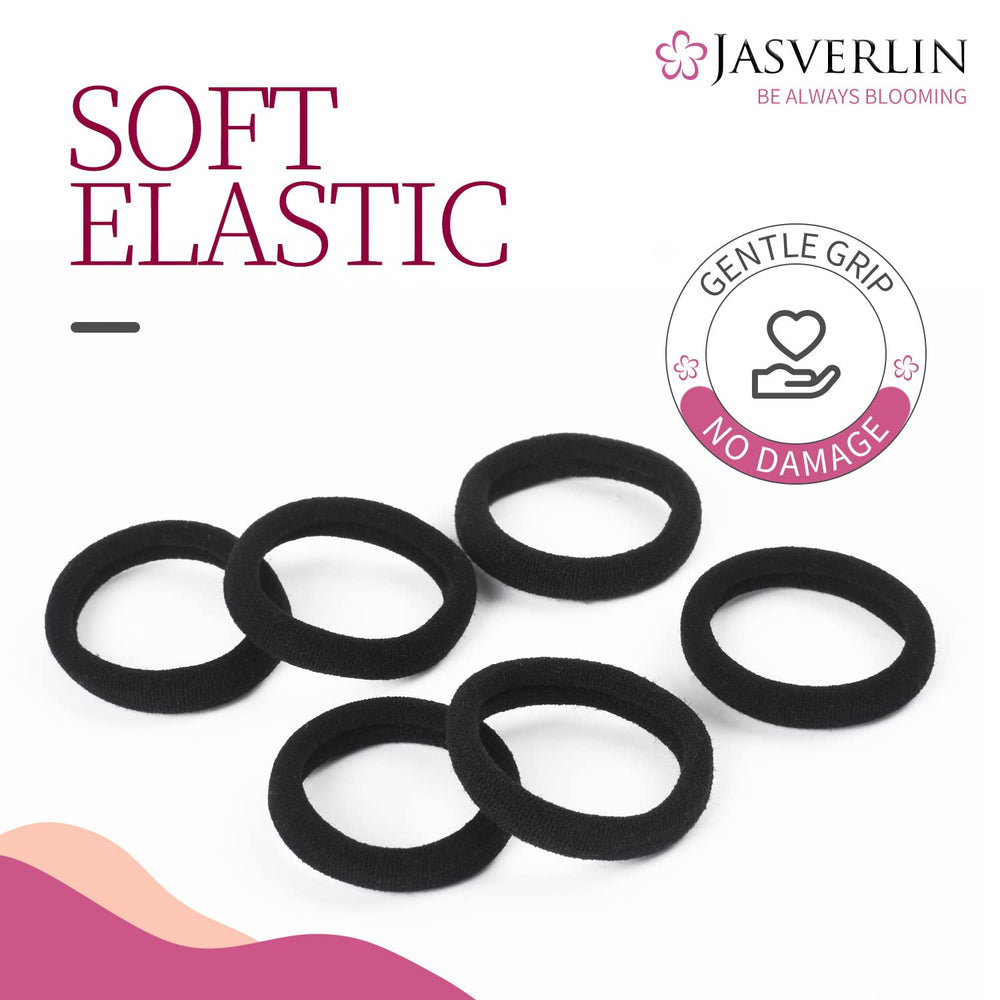 JASVERLIN storage-jar inclusion helps keep hair ties organized and easy to find.
