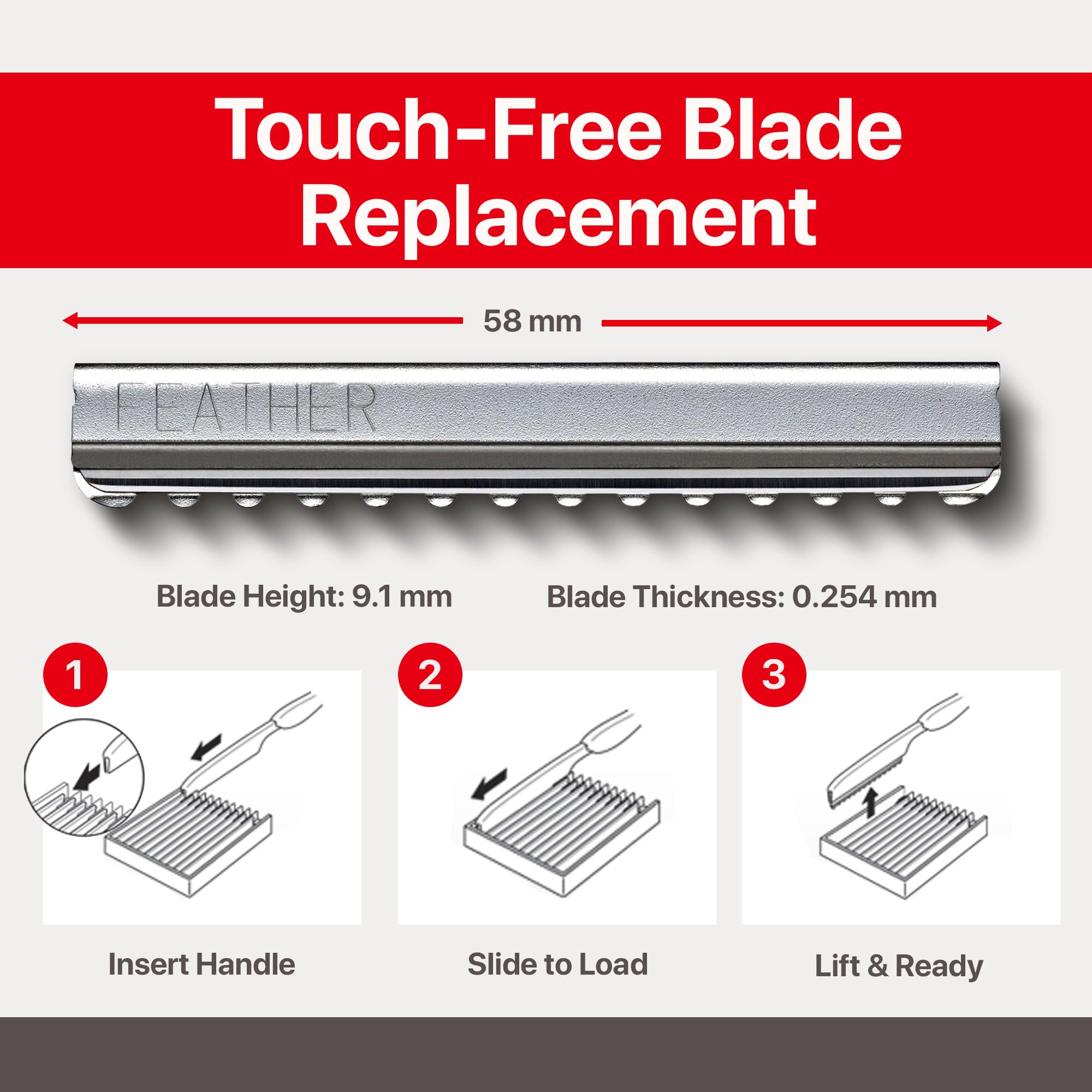 Jatai Feather Styling Razor Blades guarded edge for safe controlled haircutting.
