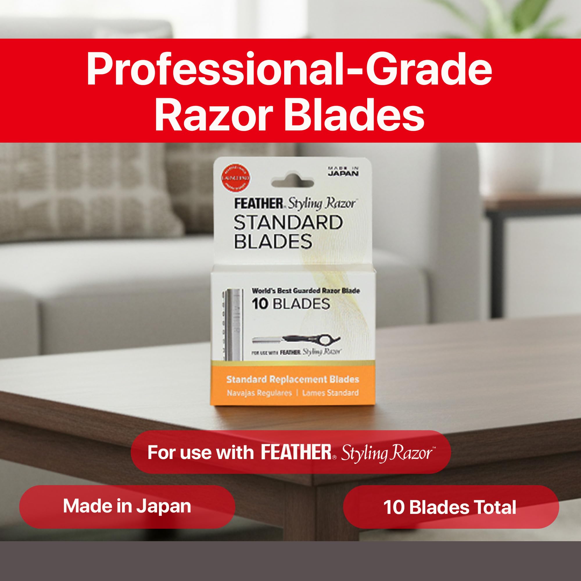 Jatai blades with matte finish imply premium styling and control.