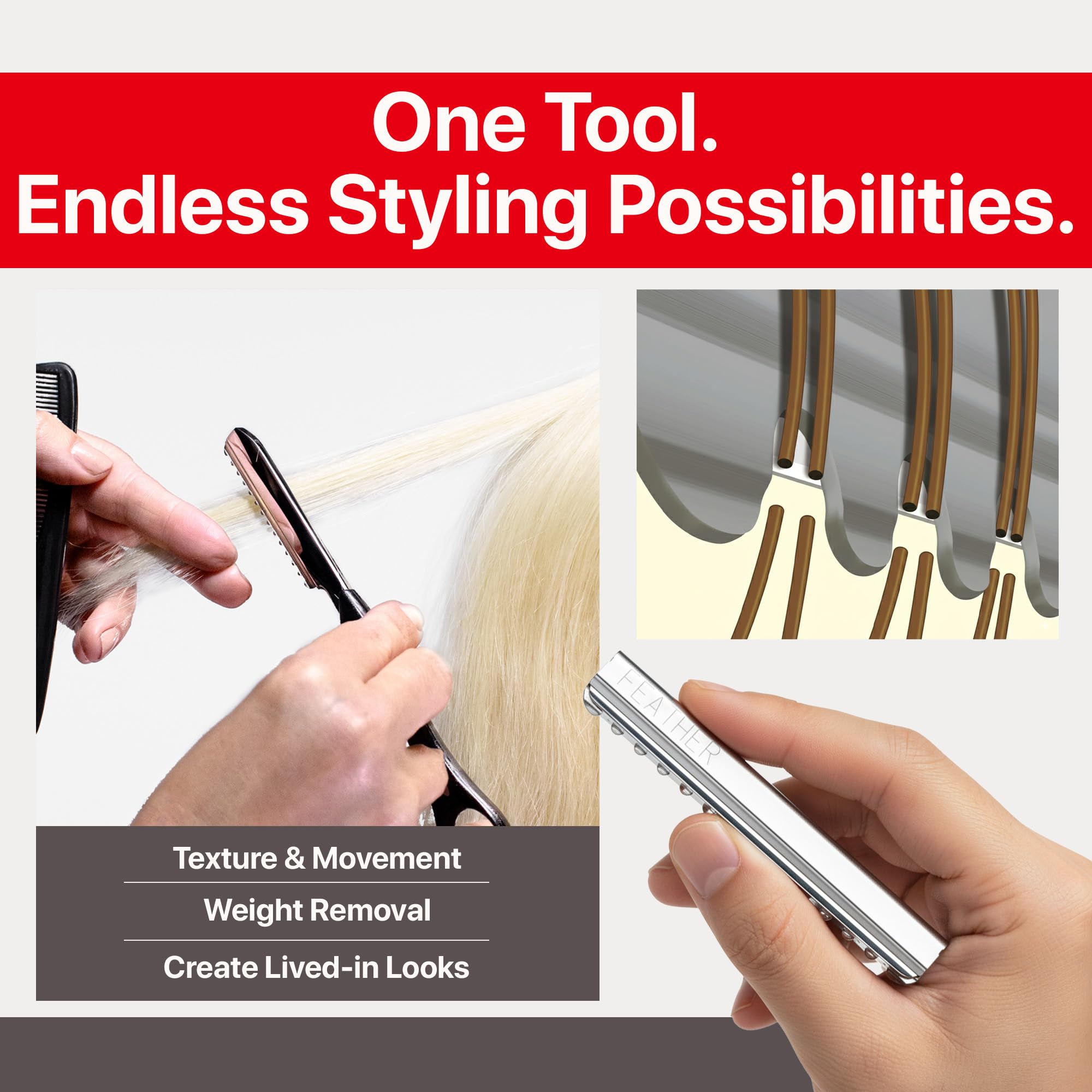 Jatai feathering motion shows easy texture and feathered edges with precision.