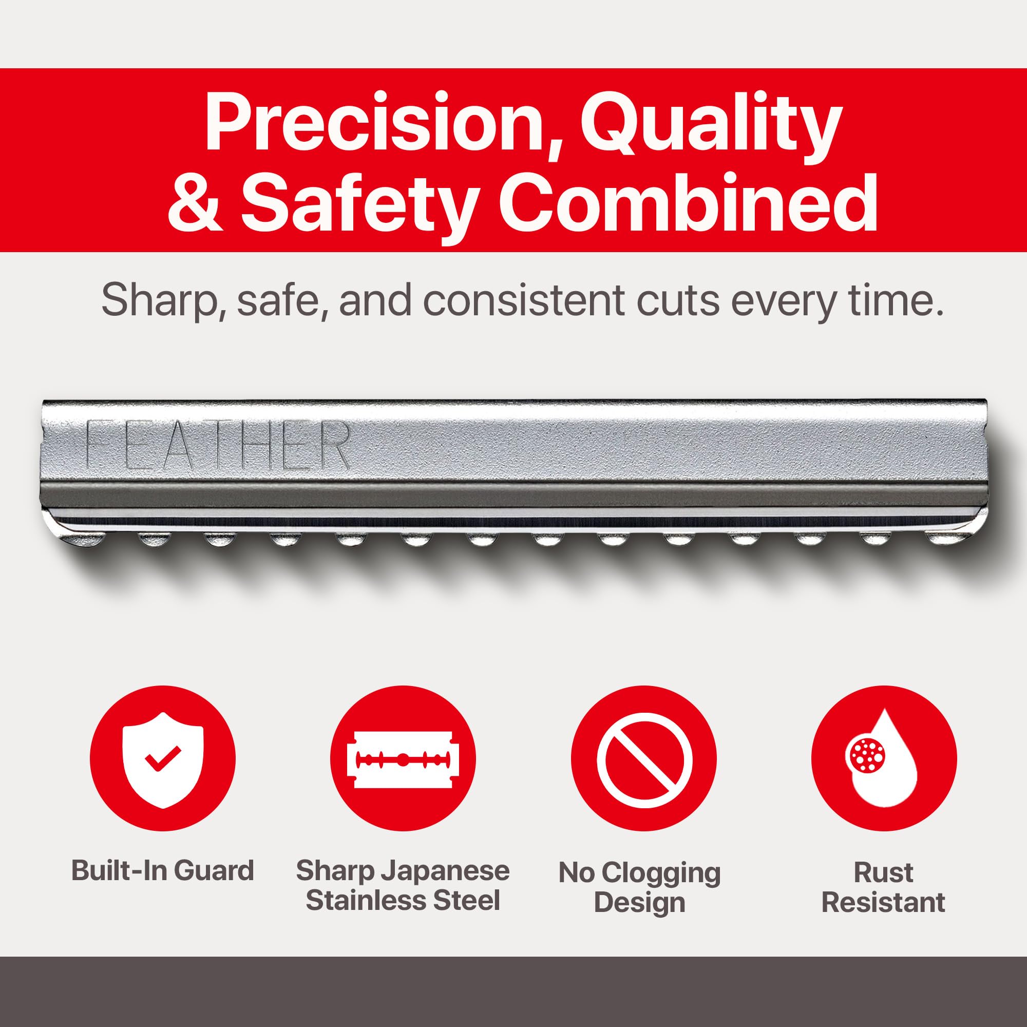Jatai guarded blade design secures safe, controlled styling during thinning and shaping.