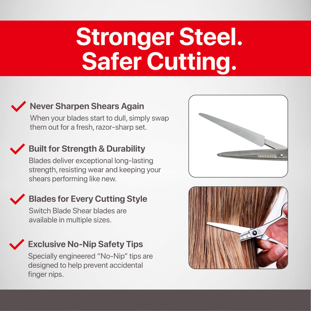 Jatai Feather easy, tool-free replacement highlights quick maintenance between clients.