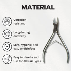 Jaws Podiatry double-action toe nail clipper in use delivers clean, controlled cuts.