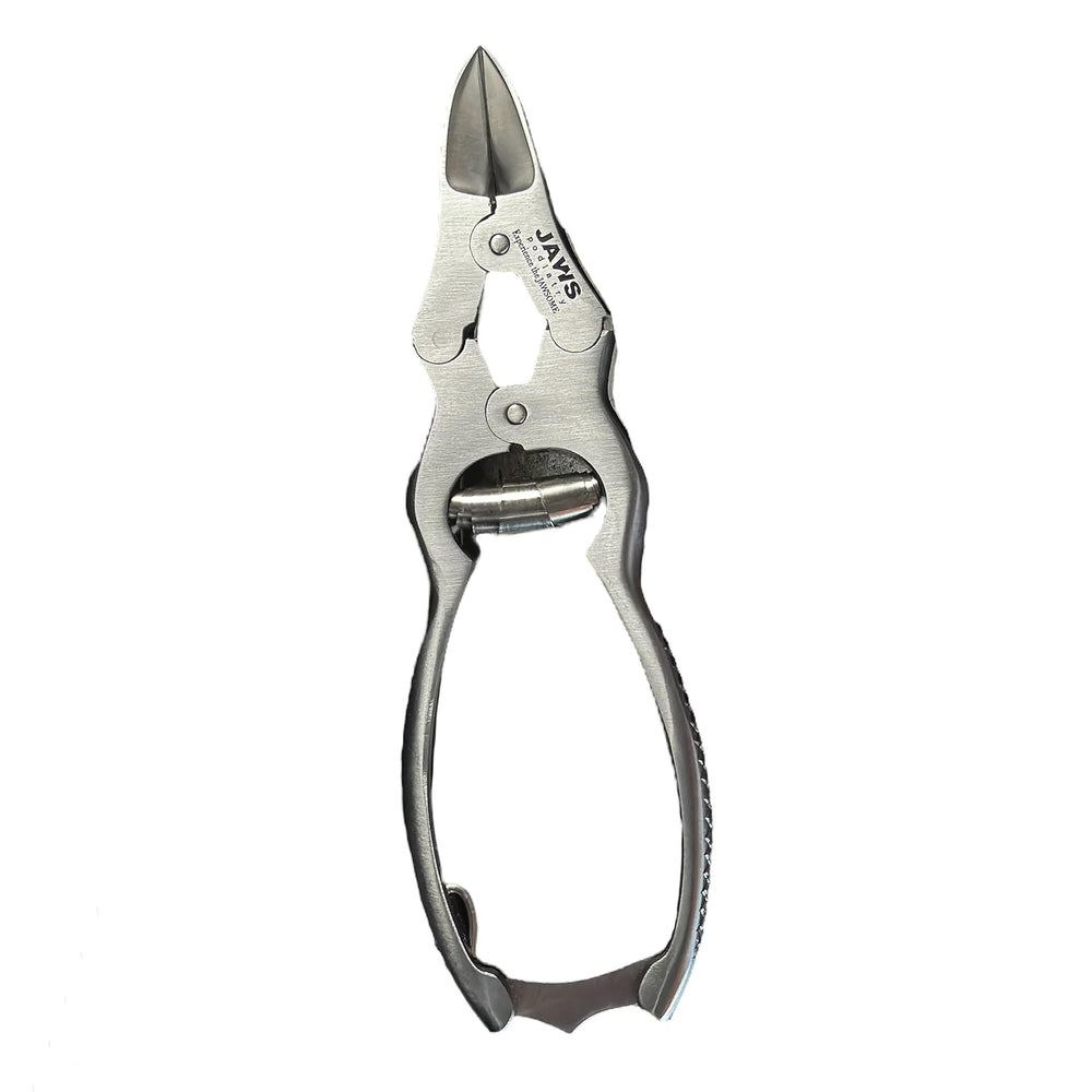 Jaws Podiatry large surgical toe nail clippers, front view, built for thick nails and precise cuts.