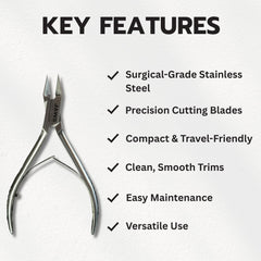Jaws Podiatry travel-ready clipper with case demonstrates convenient on-the-go grooming.