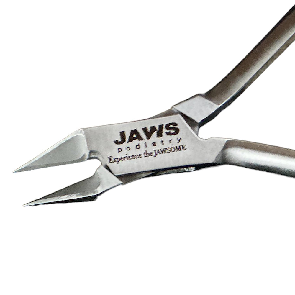 Jaws Podiatry versatile grooming tool suitable for multiple nail shapes.