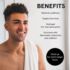 JAXON LANE BRO MASK hydrogel texture close-up highlights soothing, long-lasting comfort.
