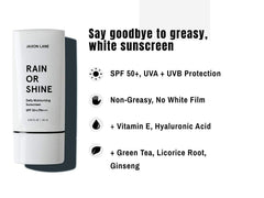 JAXON LANE Rain or Shine tube shown for easy, mess-free application on trips.