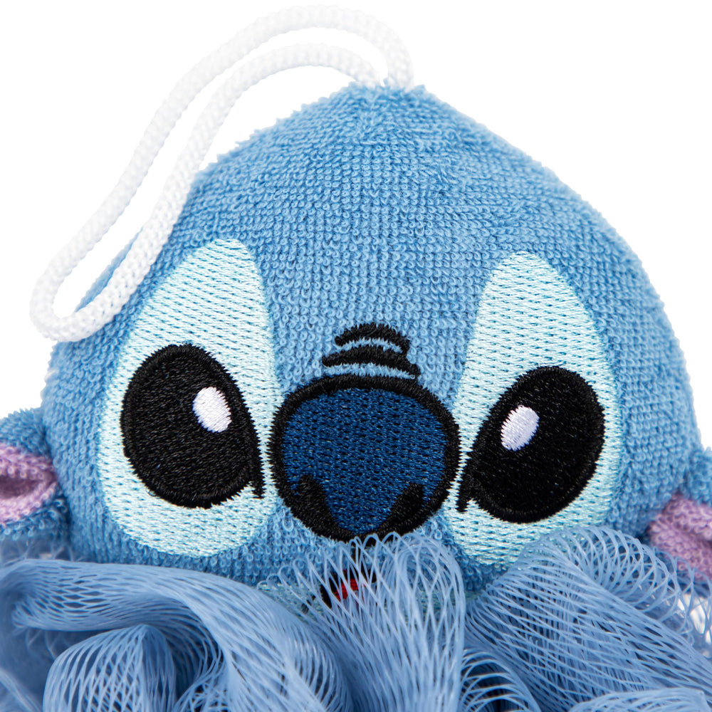 Jay Franco Disney Lilo & Stitch 2-piece loofah set offers gentle exfoliation for soft skin
