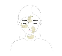JAYJUN JJ Green Tea Eye Patch swatch reveals the cooling hydrogel texture.