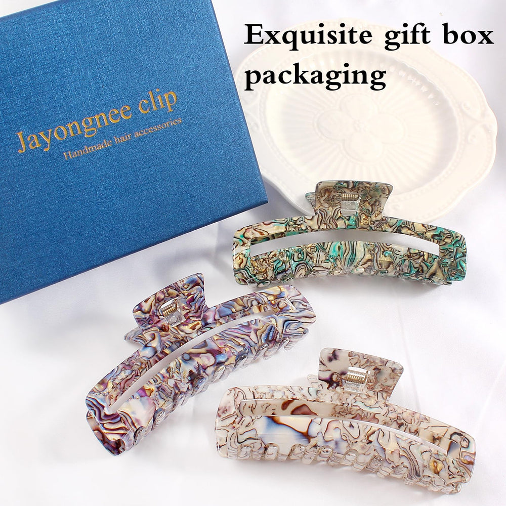 Jayongnee clip large rectangle clip size-fit comfortable for long wear.