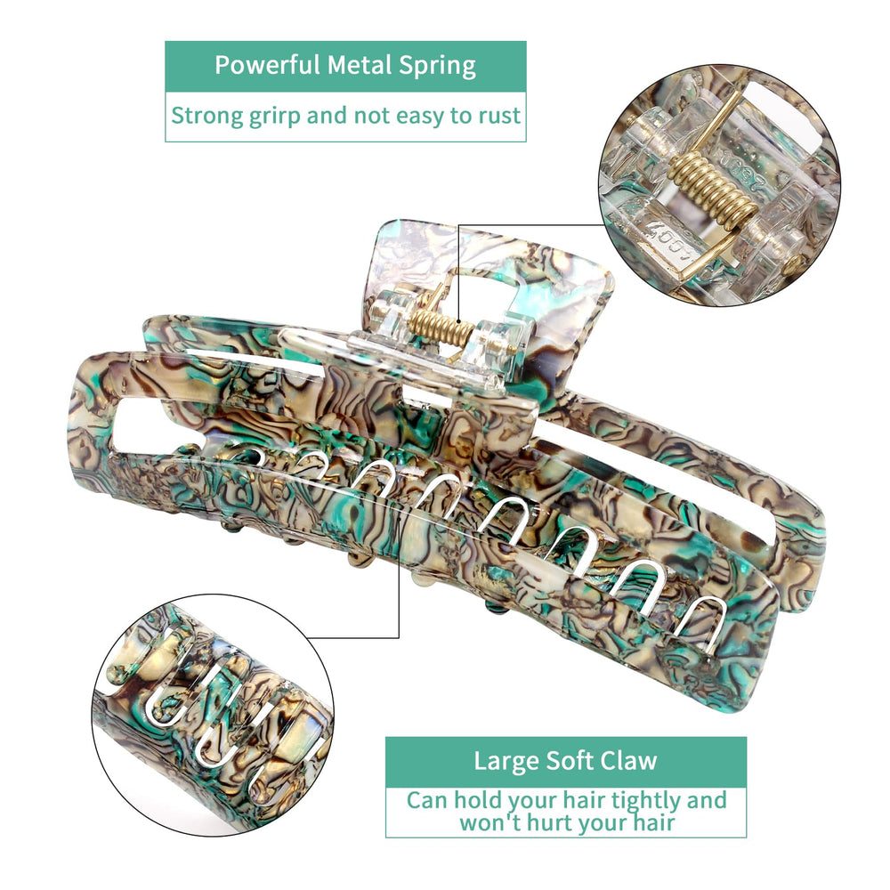 Jayongnee clip large rectangle hair clip styling for everyday elegance.