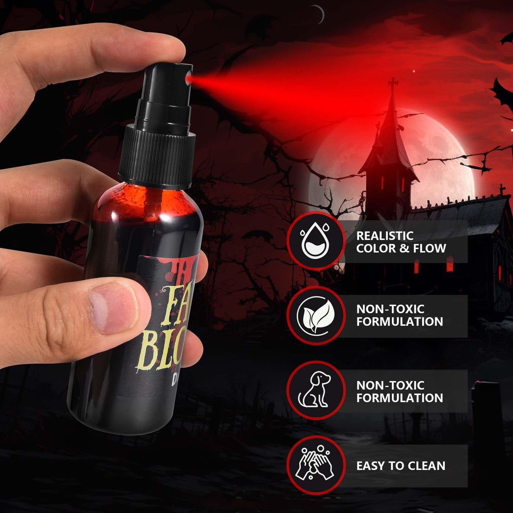JAYUWE dark red spray blood for dramatic splatter effects in costumes