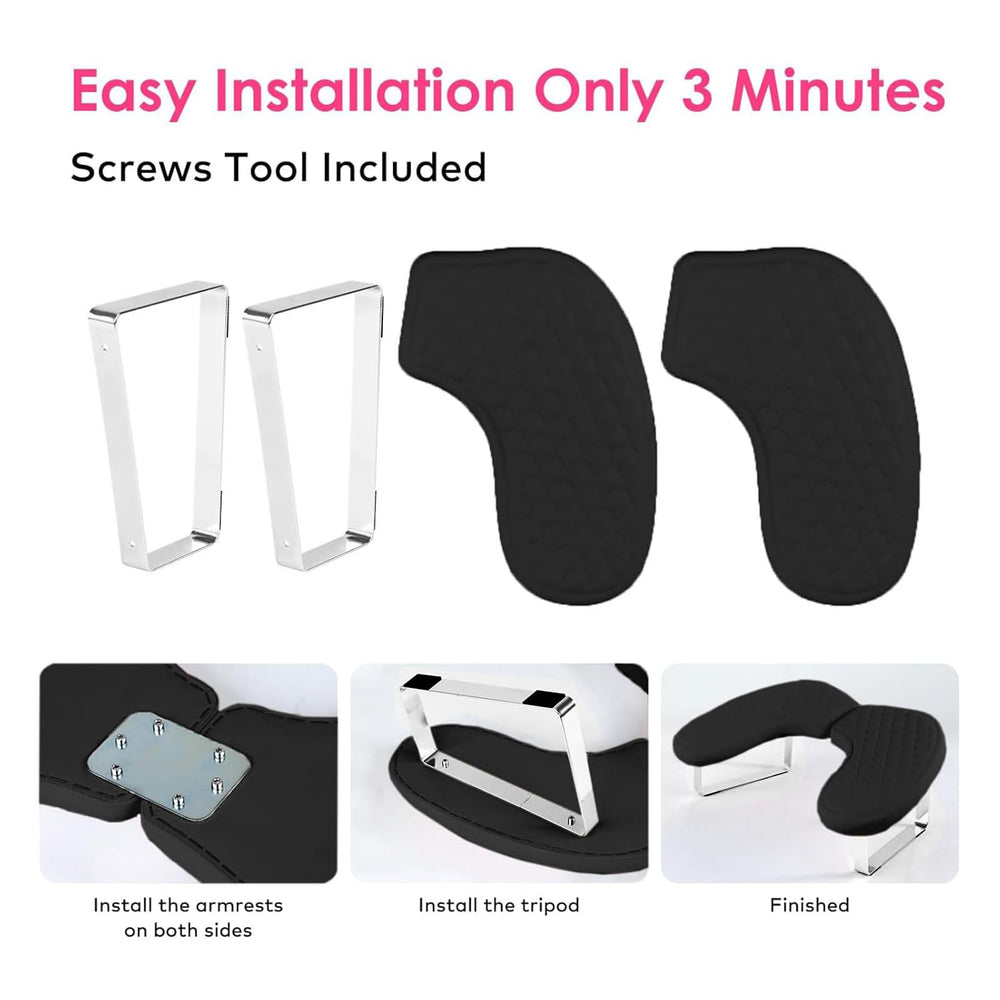 Jazalz arm rest anti-slip pattern keeps arms steady on work surfaces.